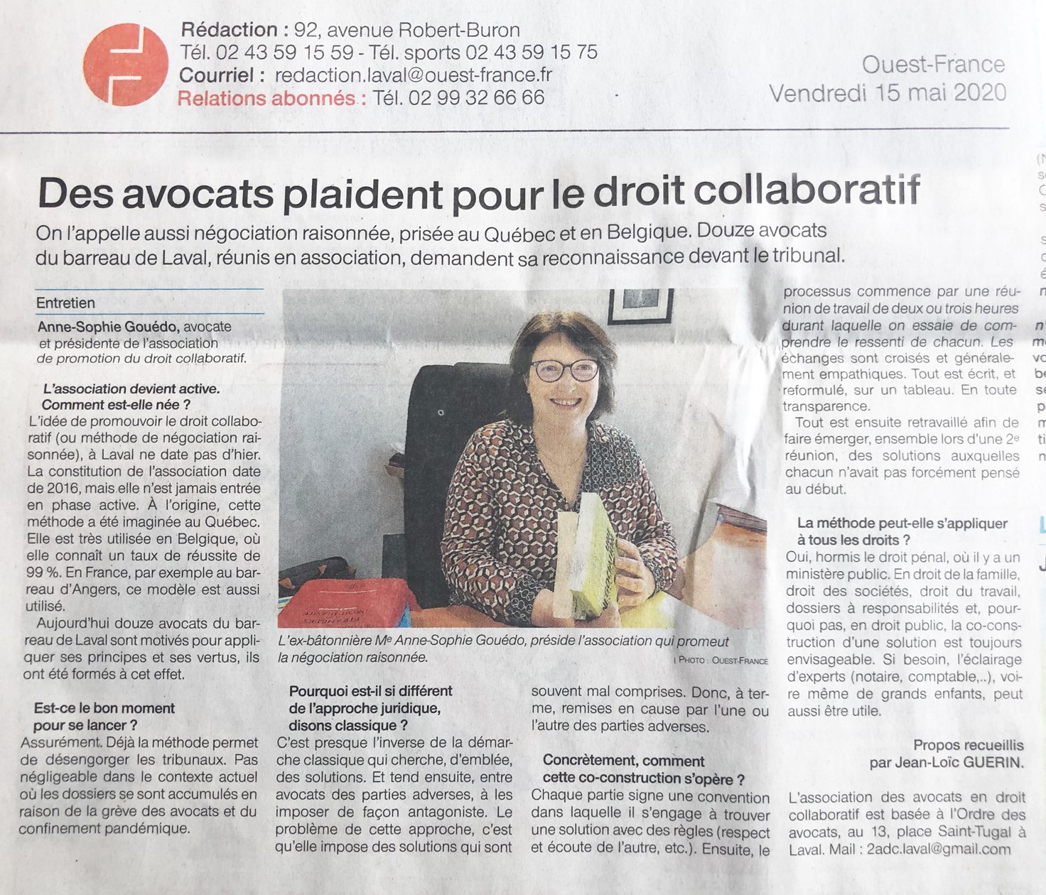 Presse droit collaboratif Laval